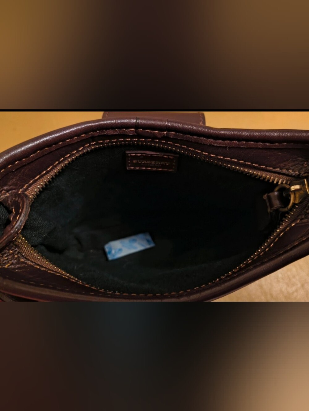 Authentic Vintage Burberry Haymarket Check Crossbody - Shadow Horse - Picture 9 of 11